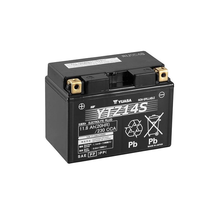 Batterie YTZ14-S SLA-AGM - Sans Entretien - Prête à l'Emploi