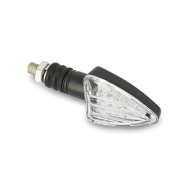 Paire de mini clignotants LED triangulaire long - noir