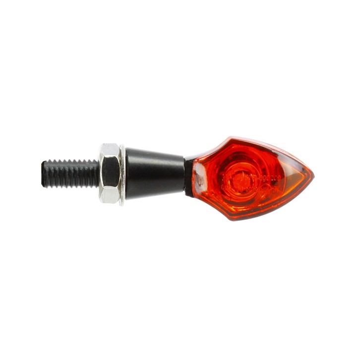 Paire de Mini Clignotants LED Acier Ovale