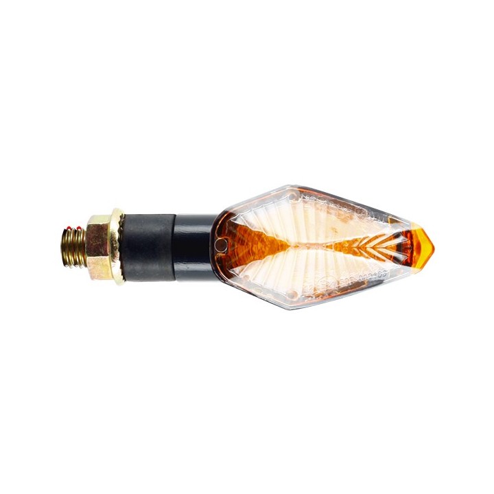 Paire de mini clignotants LED Losange - noir