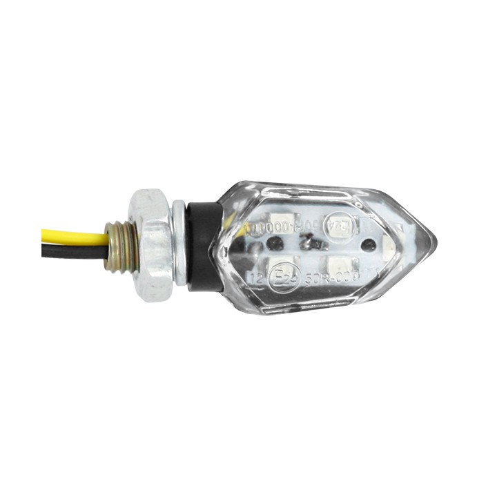 Paire de micro clignotants LED - noir