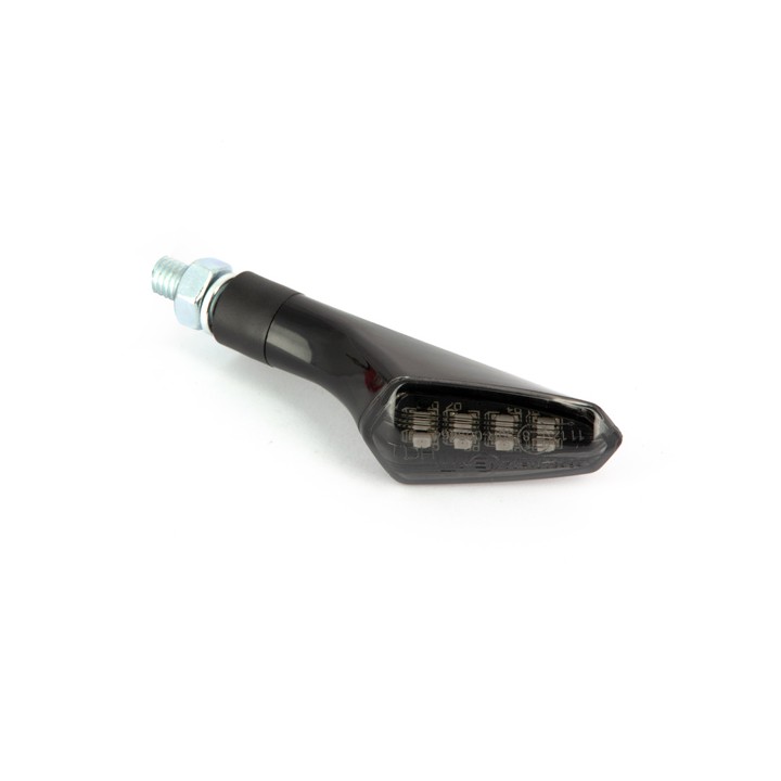 Paire de mini clignotants LED Visibles 2 côtés - noir