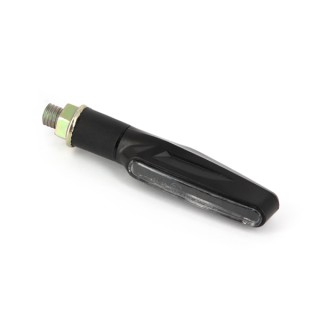 Paire de clignotants universels séquentiels à Leds - Noir avec caboc