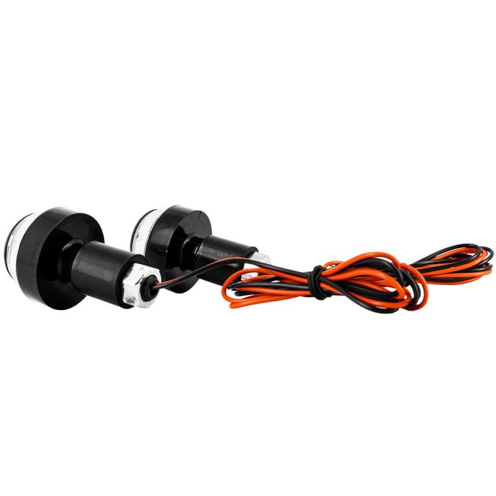 Embouts de guidon Clignotants LED - en Plastique Noir - CE