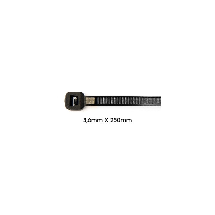 Collier de serrage 3,6 x 250 mm Sac de 100