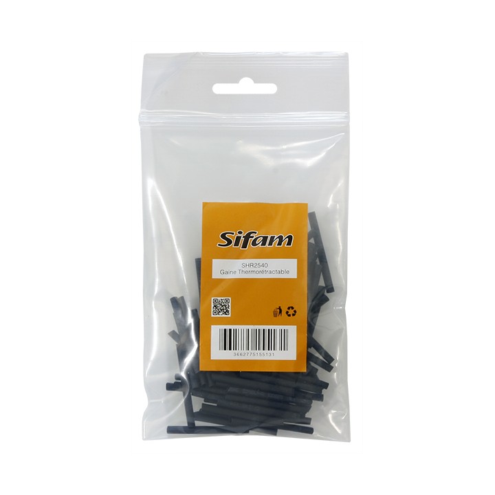 Gaine Thermorétractable 2,5 x 40 mm Sac de 100
