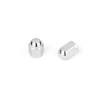 Capuchon de Valve Hexagonal Argent Vendu par paire