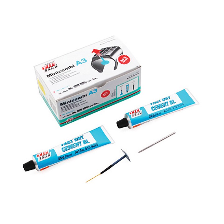 Kit Réparation Pneu Atelier - Champignon - 25 Minicombi A3 + 1 Fraise