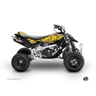 Kit Déco Quad Predator Can Am DS 90 Noir Jaune (2008-2023)