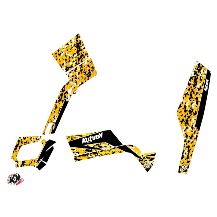 Kit Déco Quad Predator Can Am Outlander 400 XTP Noir Jaune (2004-2009