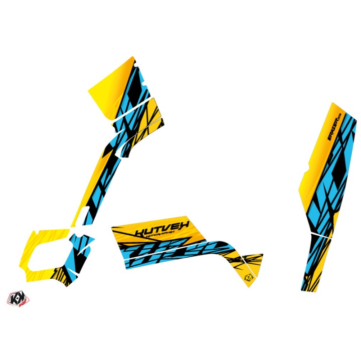 Kit Déco Quad Eraser Can Am Outlander 400 XTP Jaune Bleu (2004-2009)
