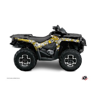 Kit Déco Quad Freegun Eyed Can Am Outlander 400 XTP Jaune (2004-2009)