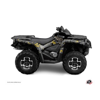 Kit Déco Quad Camo Can Am Outlander 400 XTP Noir Jaune (2010-2012)