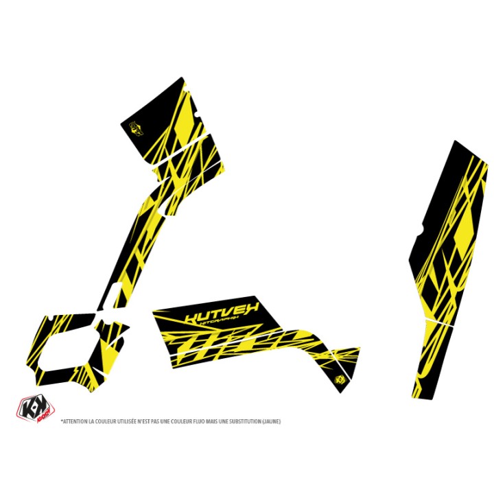 Kit Déco Quad Eraser Fluo Can Am Outlander 400 XTP Jaune (2010-2012)