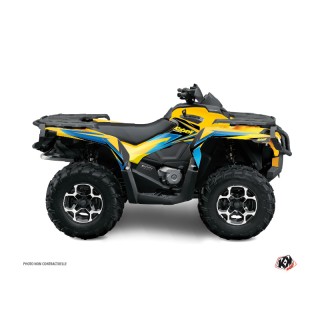 Kit Déco Quad Stage Can Am Outlander 400 XTP Jaune Bleu (2010-2012)