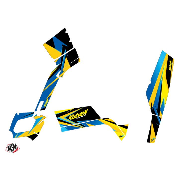 Kit Déco Quad Stage Can Am Outlander 400 XTP Jaune Bleu (2010-2012)