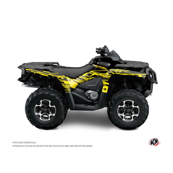 Kit Déco Quad Eraser Fluo Can Am Outlander 500-650-800 XTP Jaune (200
