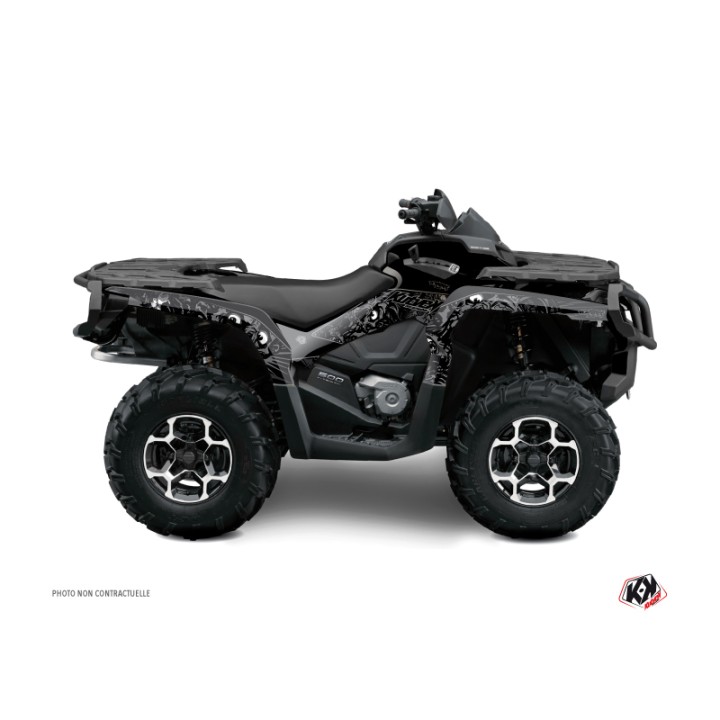 Kit Déco Quad Zombies Dark Can Am Outlander 500-650-800 XTP Noir (200