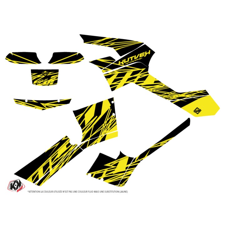 Kit Déco Quad Eraser Fluo Can Am Outlander 500-650-800 MAX Jaune (200