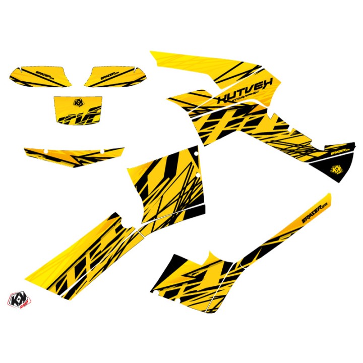 Kit Déco Quad Eraser Can Am Outlander 500-650-800 XTP Jaune (2013-201