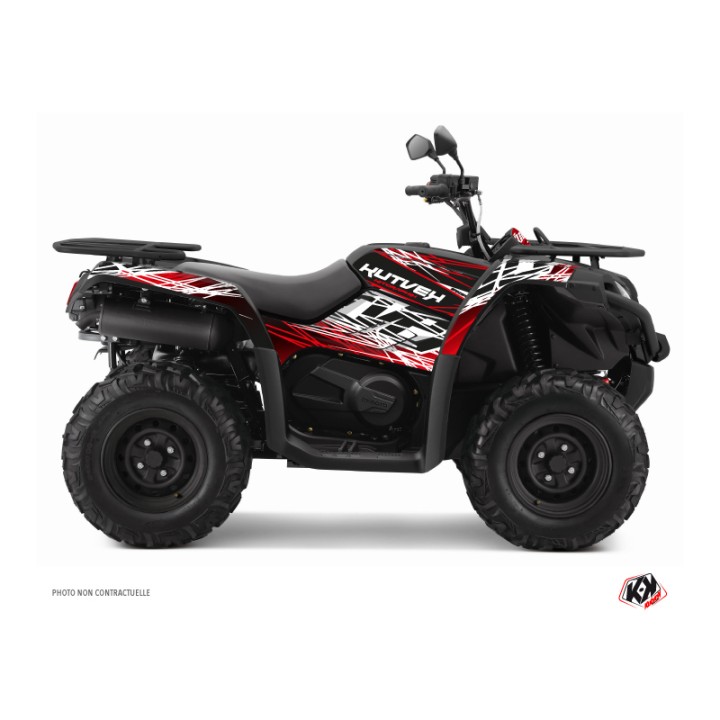 Kit Déco Quad Eraser CF MOTO CFORCE 450 S Rouge Blanc (2015-2023)