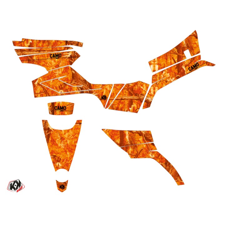 Kit Déco Quad Camo CF MOTO CFORCE 520 S Orange (2016-2023)