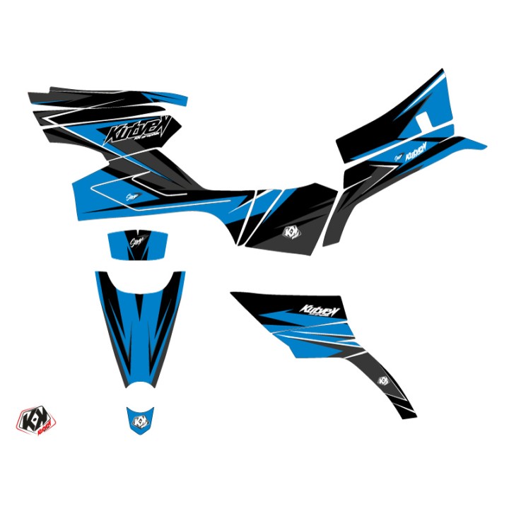 Kit Déco Quad Stage CF MOTO CFORCE 520 S Bleu Noir (2016-2023)
