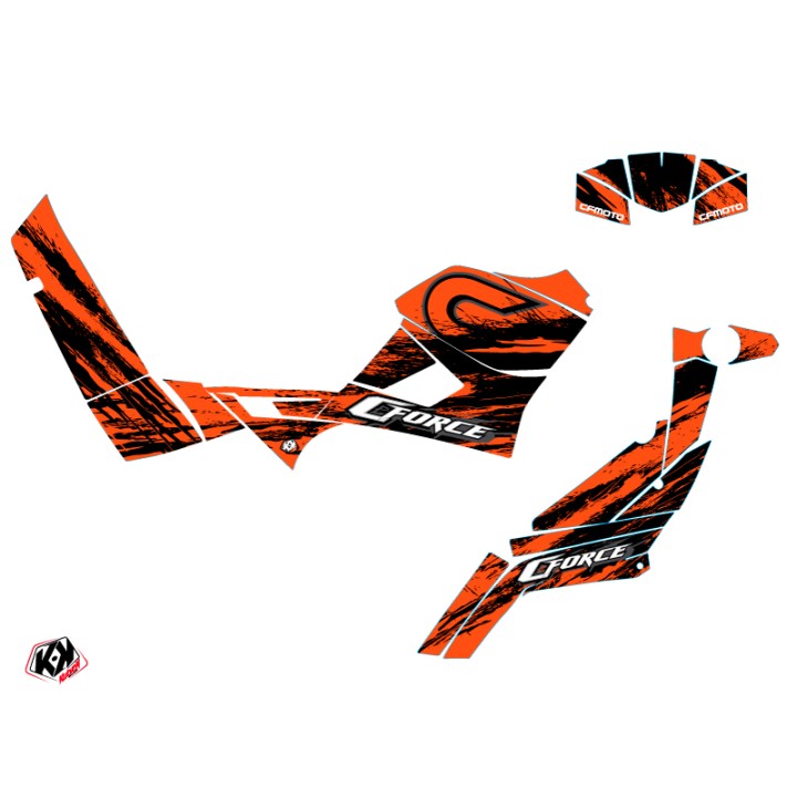 Kit Déco Quad Splatter CF MOTO CFORCE 600 Orange (2014-2015)