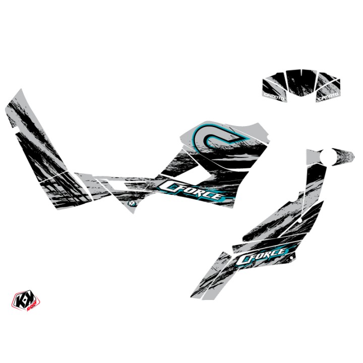 Kit Déco Quad Splatter CF MOTO CFORCE 600 Gris (2014-2015)
