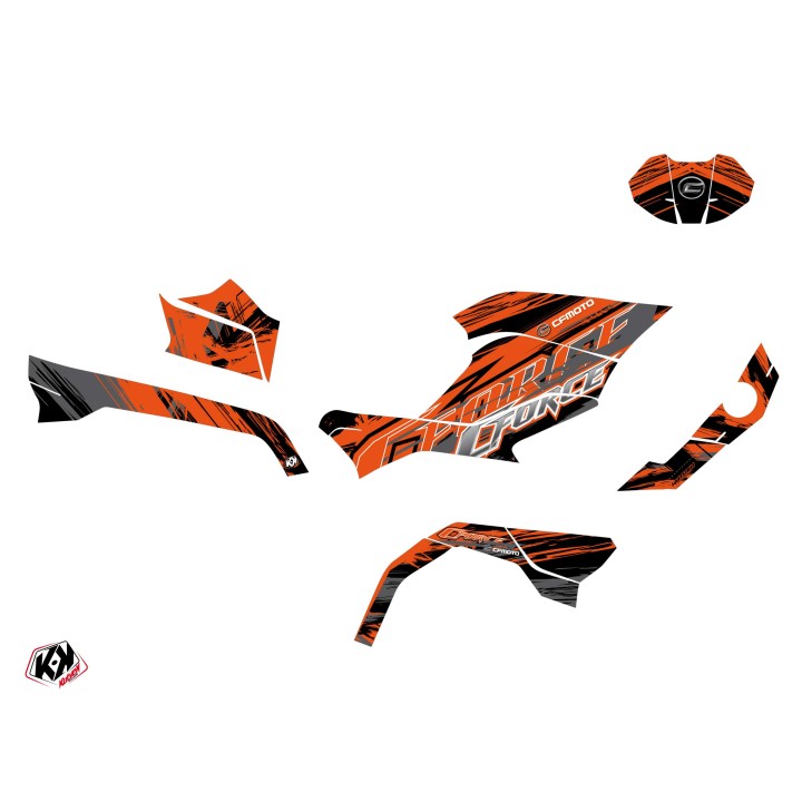Kit Déco Quad Brush CF MOTO CFORCE 600 Orange (2020-2023)