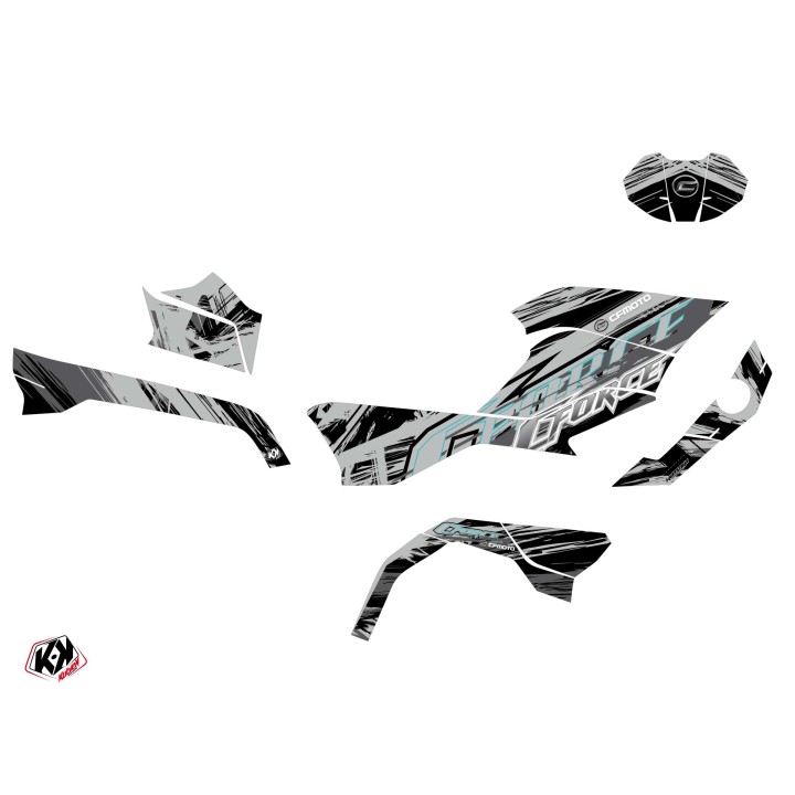 Kit Déco Quad Brush CF MOTO CFORCE 600 TOURING Gris (2020-2023)