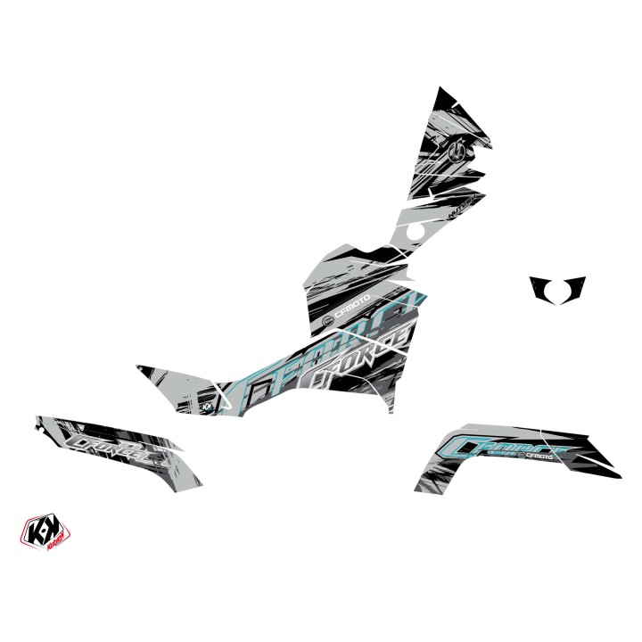 Kit Déco Quad Brush CF MOTO CFORCE 850 XC Gris (2018-2023)