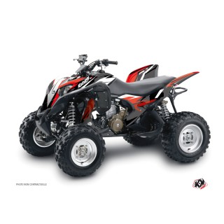 Kit Déco Quad Stage Honda 700 TRX Noir Rouge (2007-2017)