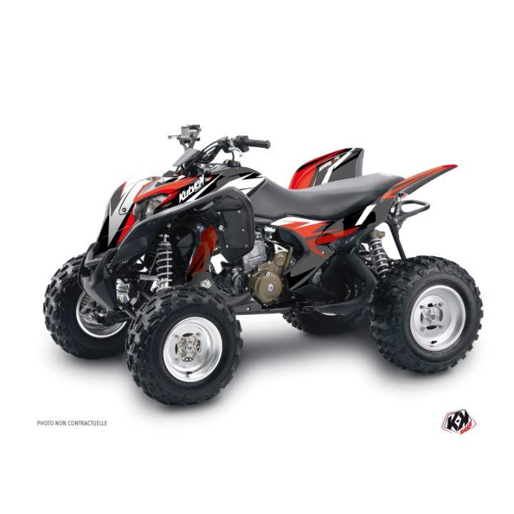 Kit Déco Quad Stage Honda 700 TRX Noir Rouge (2007-2017)