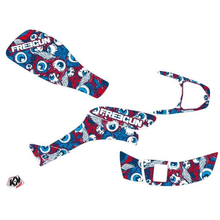 Kit Déco Quad Freegun Eyed Honda EX 400 Rouge (1995-2004)