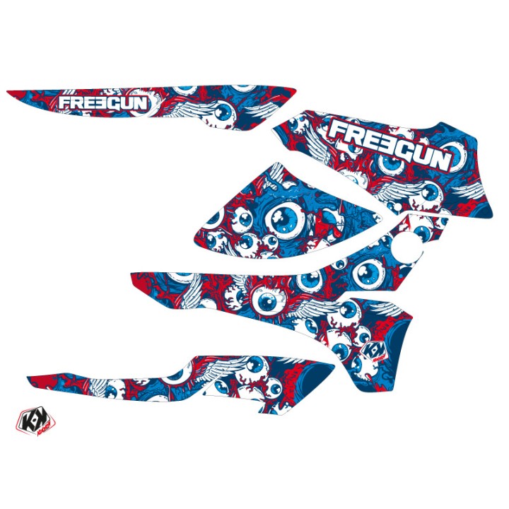 Kit Déco Quad Freegun Eyed Honda Rancher 420 Rouge (2016-2023)