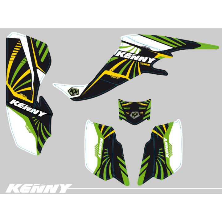 Kit Déco Quad Kenny Kawasaki 400 KFX (2004-2006)