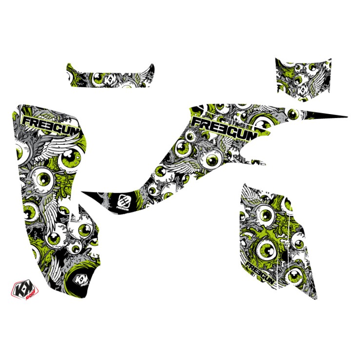 Kit Déco Quad Freegun Eyed Kawasaki 400 KFX Vert (2004-2006)