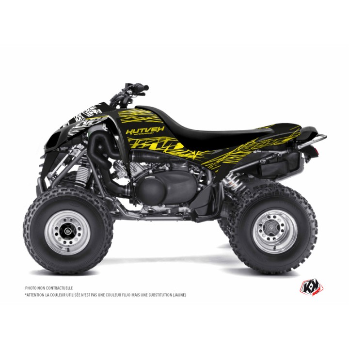 Kit Déco Quad Eraser Fluo Kawasaki 700 KFX Jaune (2007-2014)