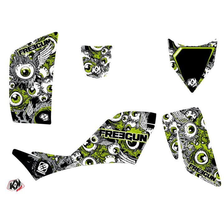Kit Déco Quad Freegun Eyed Kawasaki 700 KFX Vert (2007-2014)