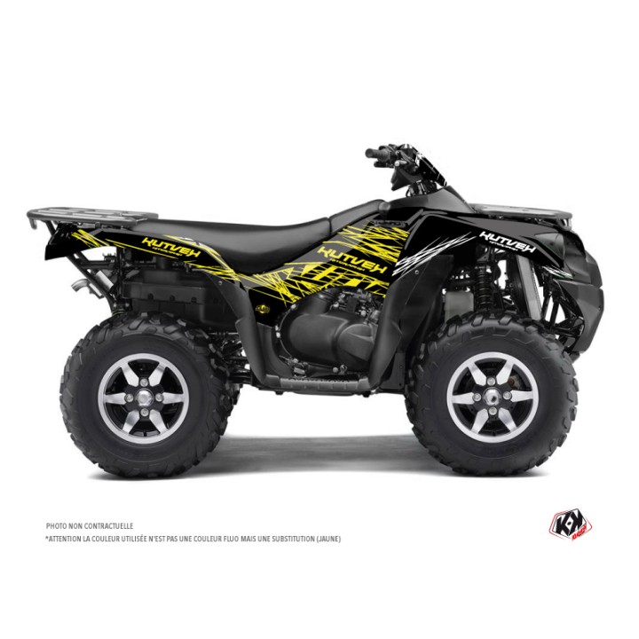 Kit Déco Quad Eraser Fluo Kawasaki 650 KVF Jaune (2007-2011)