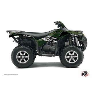 Kit Déco Quad Eraser Kawasaki 650 KVF Noir Vert (2007-2011)