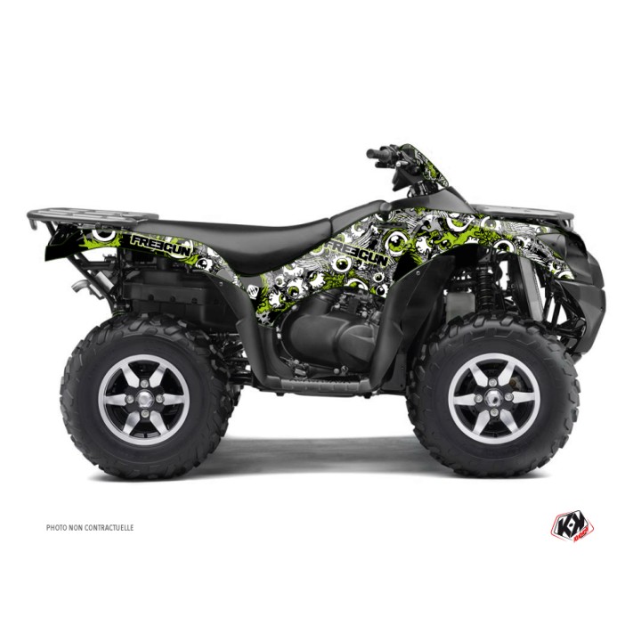 Kit Déco Quad Freegun Eyed Kawasaki 650 KVF Vert (2007-2011)