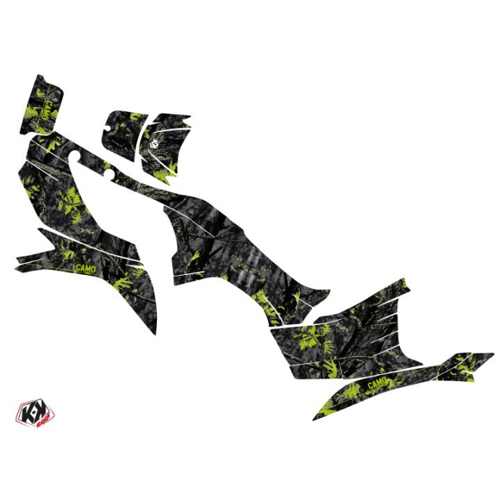 Kit Déco Quad Camo Kawasaki 750 KVF Noir Vert (2012-2023)