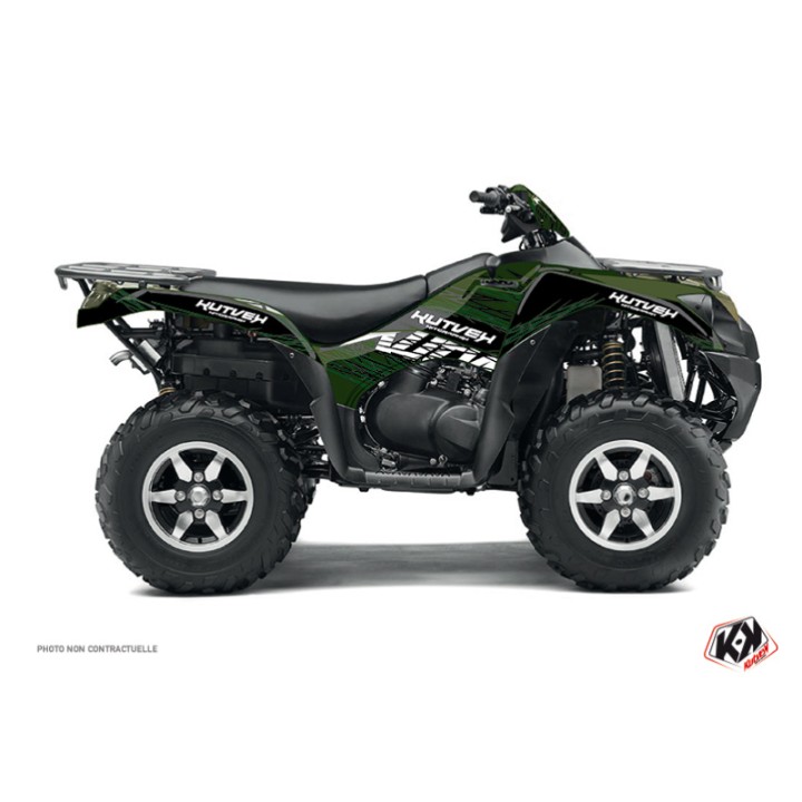 Kit Déco Quad Eraser Kawasaki 750 KVF Noir Vert (2012-2023)