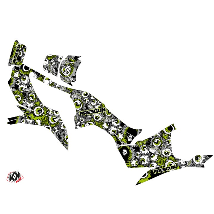 Kit Déco Quad Freegun Eyed Kawasaki 750 KVF Vert (2012-2023)