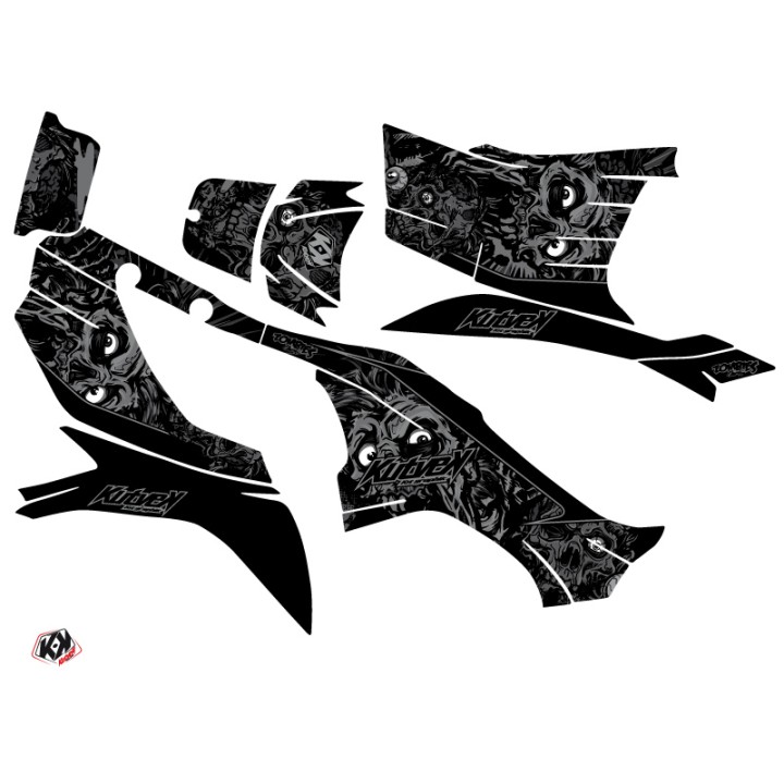 Kit Déco Quad Zombies Dark Kawasaki 750 KVF Noir (2012-2023)
