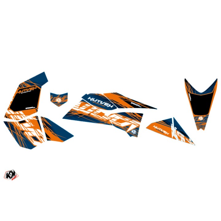 Kit Déco Quad Eraser KTM 450-525 SX Bleu Orange (2009-2013)