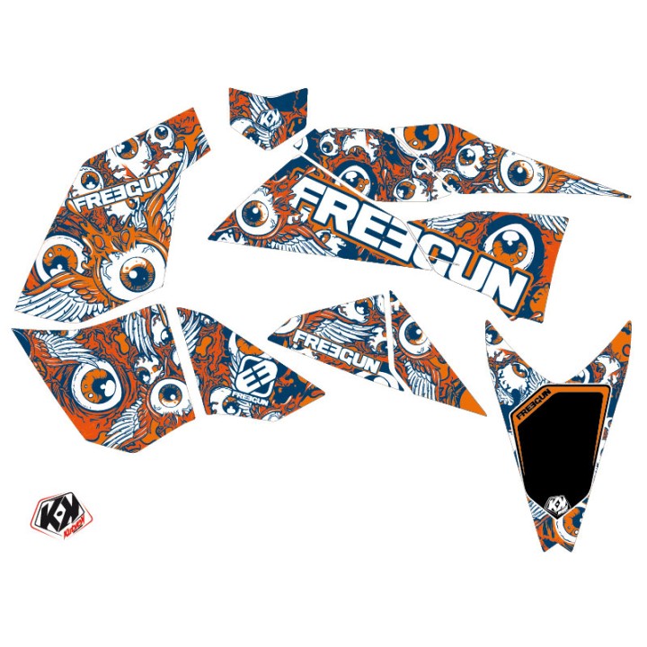 Kit Déco Quad Freegun Eyed KTM 450-525 SX Orange (2009-2013)