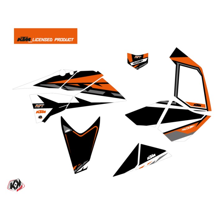 Kit Déco Quad Rift KTM 450-525 SX Noir Orange (2009-2013)